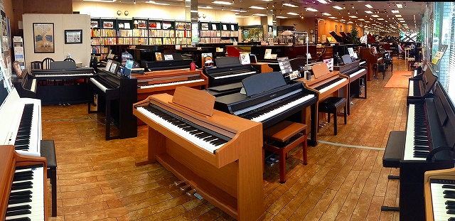 島村楽器ピアノショールーム八千代店　電子ピアノコーナー