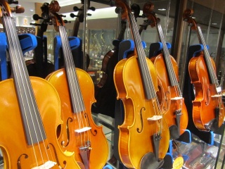 バイオリン売り場