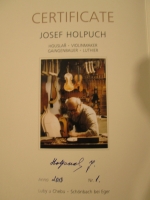 証明書Josef Holpuch（ヨセフ・ホルパック）