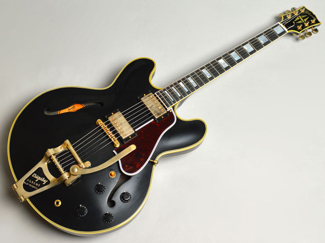 Gibson ES-355 Ebony Bigsby VOSトップ画像