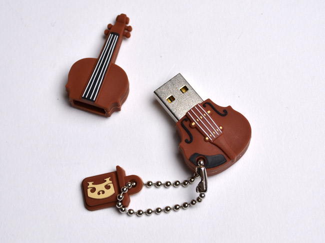 USB violin open