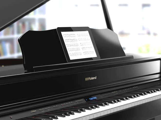 ローランド「GP607」 デジタルならではの機能も充実しており、ピアノの魅力と楽しさを充分感じられる電子ピアノです♪