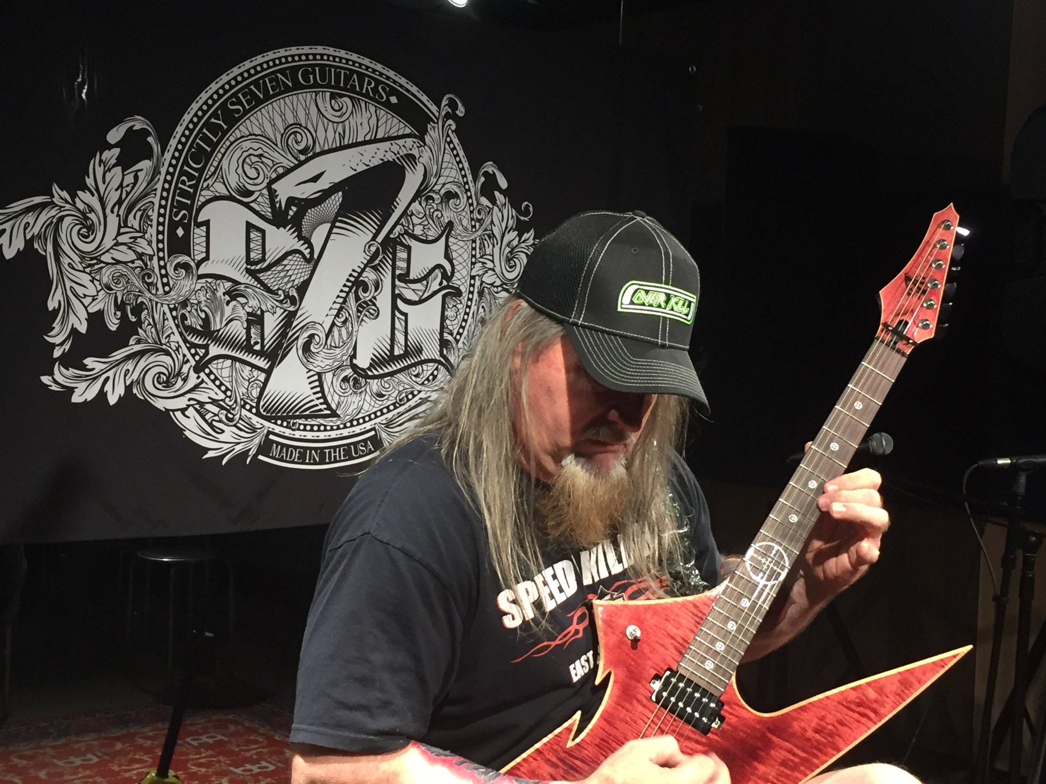 Dave Linsk (OVER KILL) in Japan | Strictly 7 Guitars NEWS