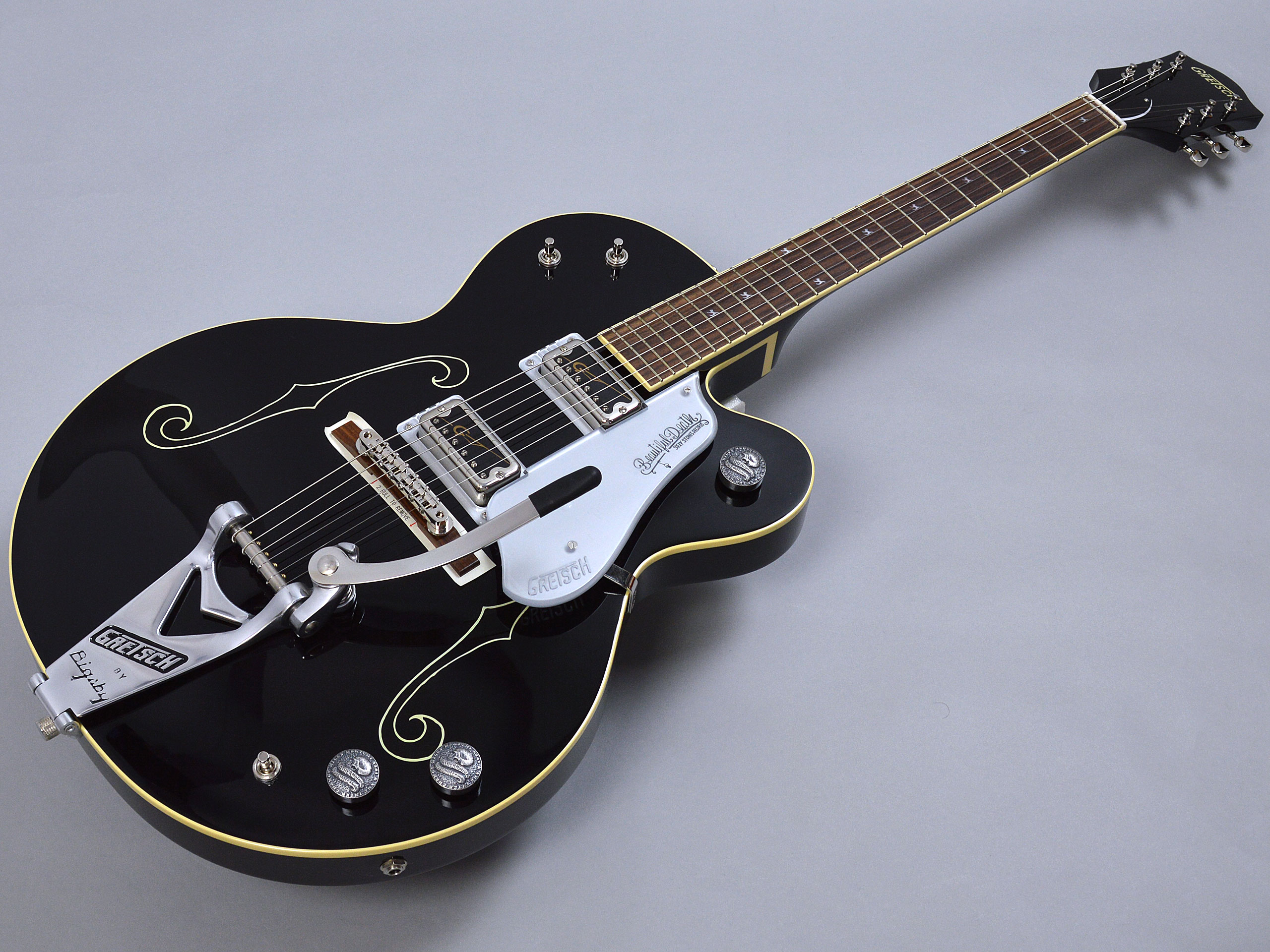 GRETSCH G6119T-65KA Kenichi Asai Signature Black Cat with Bigsbyトップ画像