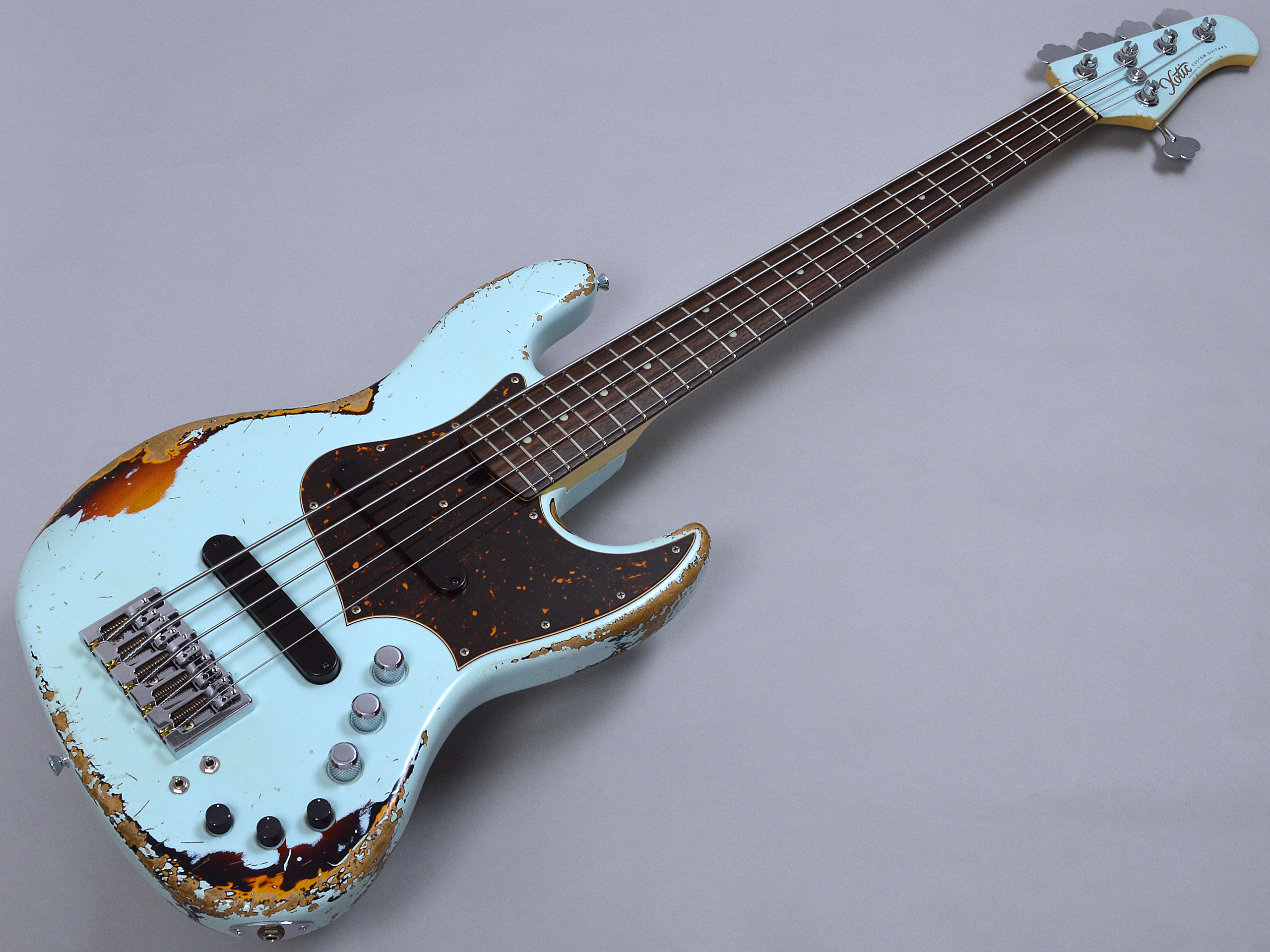 XOTIC XJ-1T5st Sonic Blue over 3TB Heavy Aged Alder/Roseトップ画像