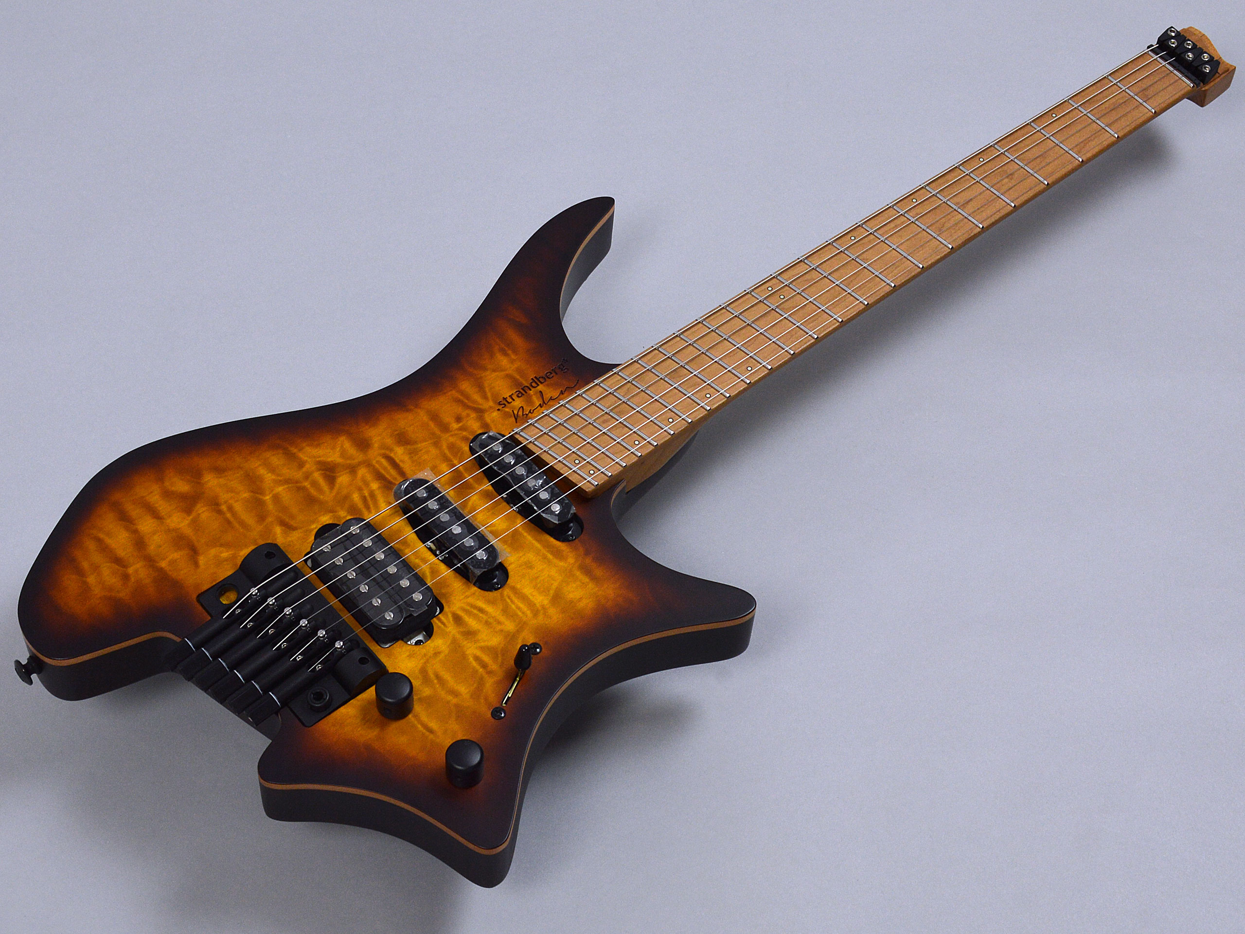 Strandberg Boden Standard 6 Tremolo Maple Quilt Bengal Burstトップ画像