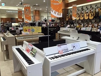 島村楽器　イオンモール浜松市野店　電子ピアノコーナー