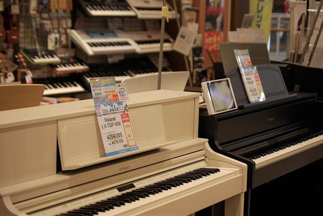 島村楽器　イオンモール浜松市野店　電子ピアノコーナー