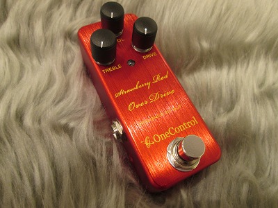 エフェクター　one control strawberry red over drive