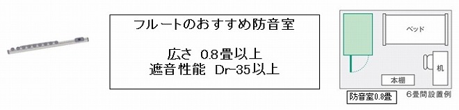 フルートおすすめ防音室