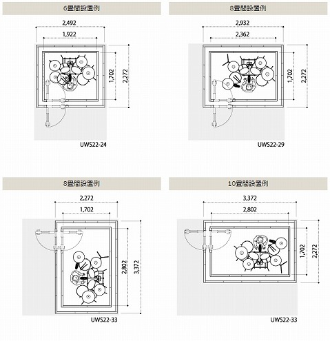 カワイナサール　ユニット高遮音設置例