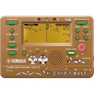 ヤマハ　チューナーメトロノームTDM75チップとデール