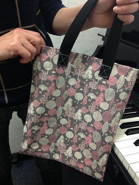 お手製のレッスンバッグです！すごい！