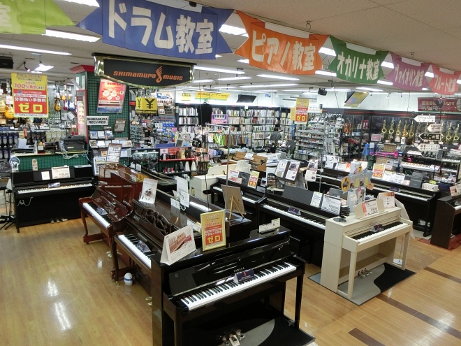 島村楽器イオン長岡店　電子ピアノ　売場