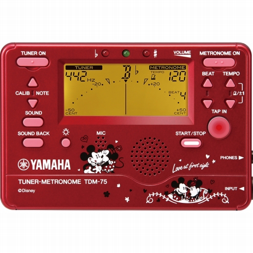 YAMAHA ヤマハ TDM-75DMN2 チューナー＆メトロノーム ミッキー＆ミニー