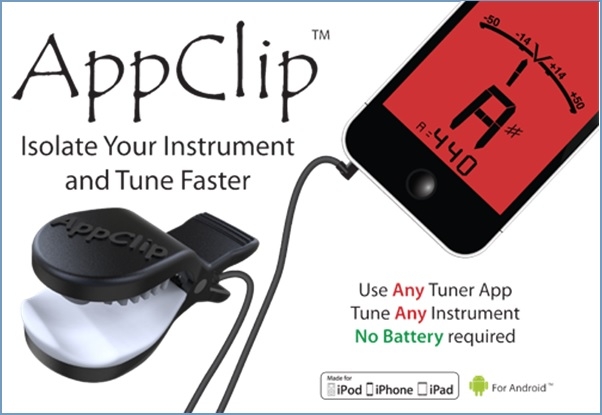 チューナーアプリ用クリップマイク『AppClip(アップクリップ)』発売