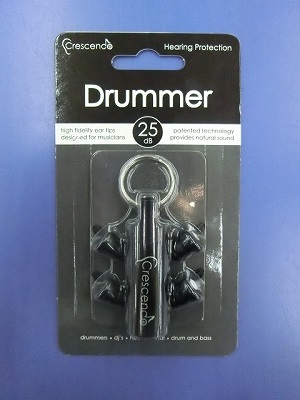 クレッシェンド イヤープロテクター「Drummer 25」