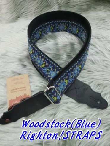 Righton!STRAPS ライトオンストラップス Woodstock ウッドストック Blue ブルー 島村楽器イオン長岡店