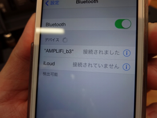 iPhone接続してみます