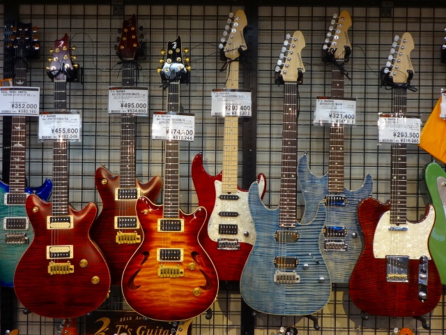 松本店T's Guitarsラインナップ