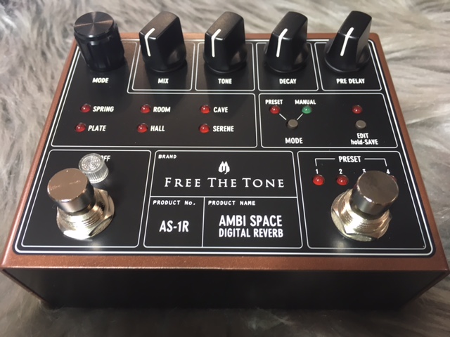 空間を演出する極上のリバーブ！FREE THE TONEの最新作『AS-1R』が入荷