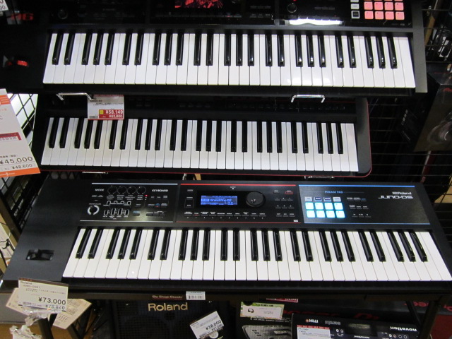 シンセ】人気機種の最新モデル ROLAND / JUNO-DS入荷してます