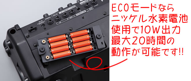 小型アンプに匹敵するストリート・パフォーマンス用アンプ