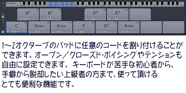 Cubase 8 のコードパッド