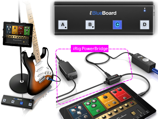 「iRig HD2」は、他のIK Multimedia 製品と組み合わせて、様々はシチュエーションに対応します。