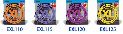 D'Addario Get+1 キャンペーン対象エレキ弦 EXL110, EXL115, EXL120, EXL125 島村楽器 イオンモール宮崎店で税込み￥656で販売中!!