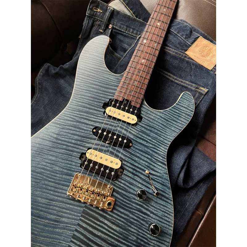 Altero Custom Guitars Astra Custom SHIMAMURA KURASHIKI Edition “Aizome(藍染)”
