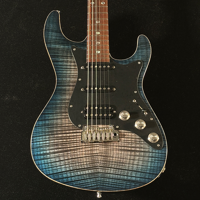 FREEDOM CUSTOM GUITAR RESEARCH OS Hydra LS 22F Premium Grade flame Maple Top