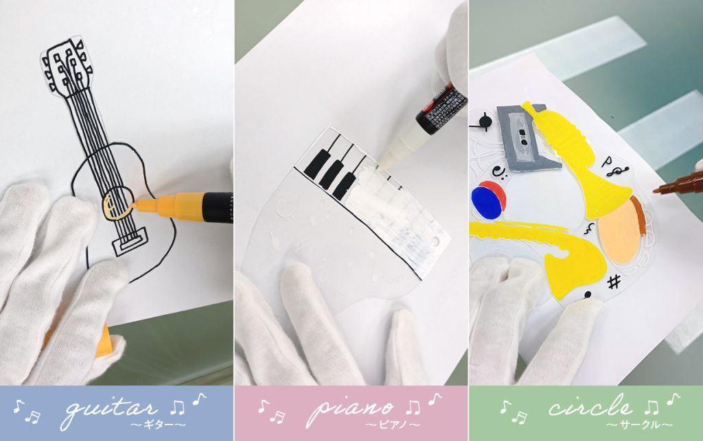 簡単なのに本格的♪ プラ板で作る楽器モチーフブローチ【Happy Jam