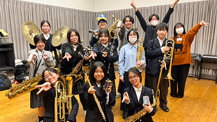 門真市中学生吹奏楽団への寄贈品