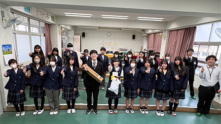 奈良市立都南中学校への寄贈品