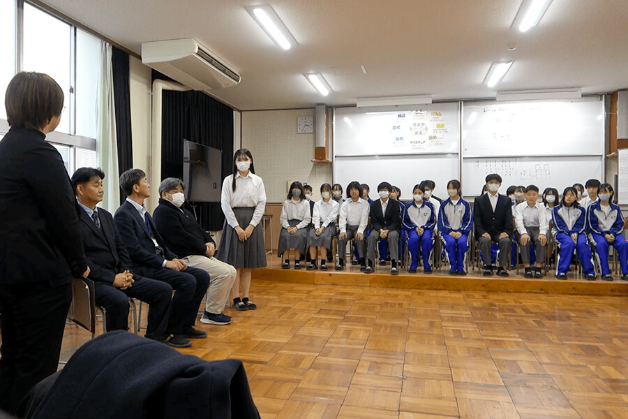 部長さんからのご挨拶