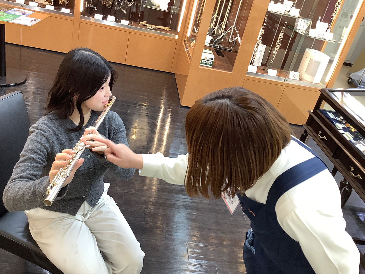 正しい姿勢と楽器の構え方