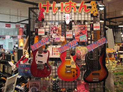 エレキギターコーナー けいおん フェア開催中 島村楽器 名古屋パルコ店 シマブロ