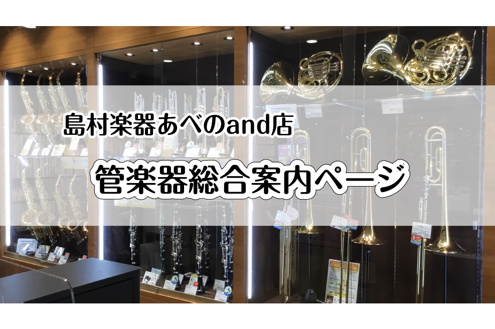 【管楽器案内ページ】天王寺・阿倍野で管楽器を選ぶならあべのand店へ！ラインナップご紹介！