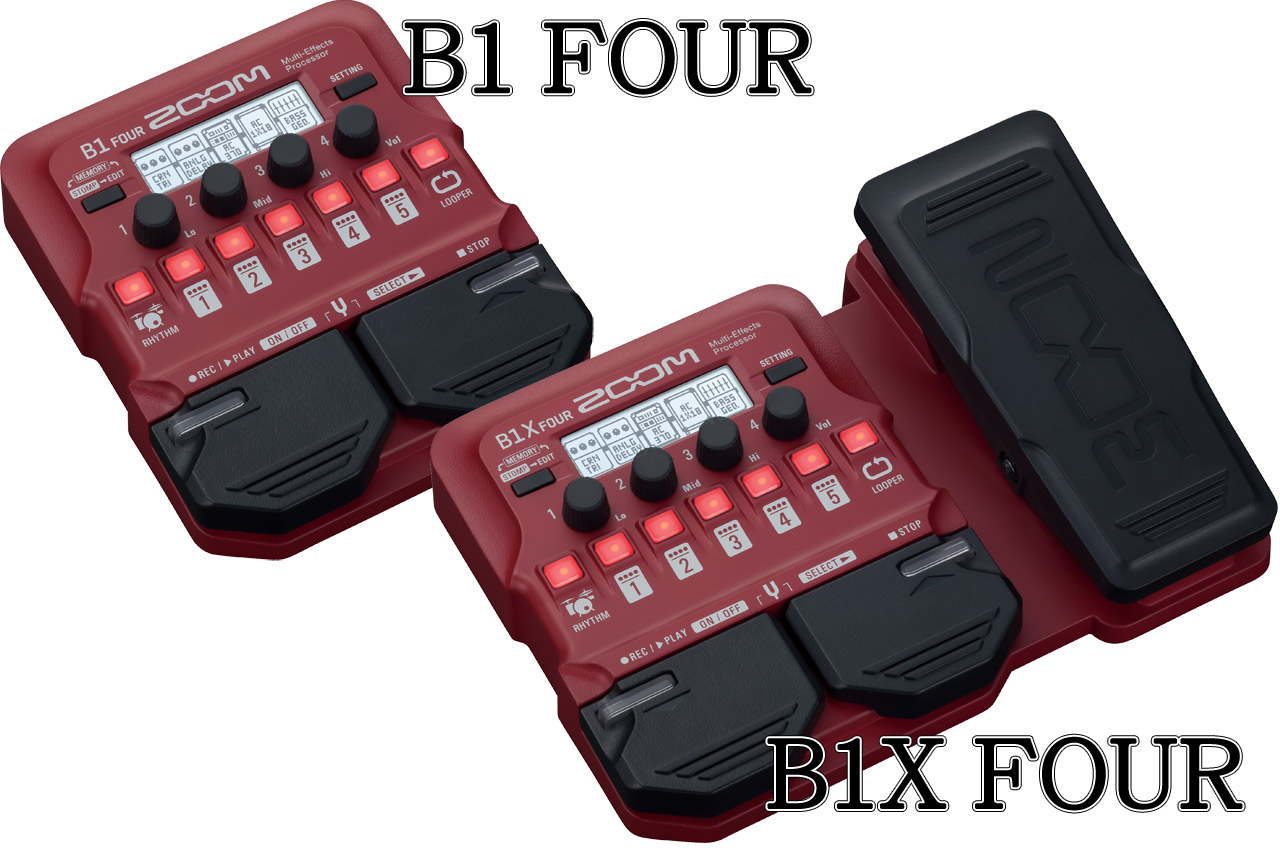 ZOOMの最新ベース用マルチ「B1/B1X FOUR」入荷してます！