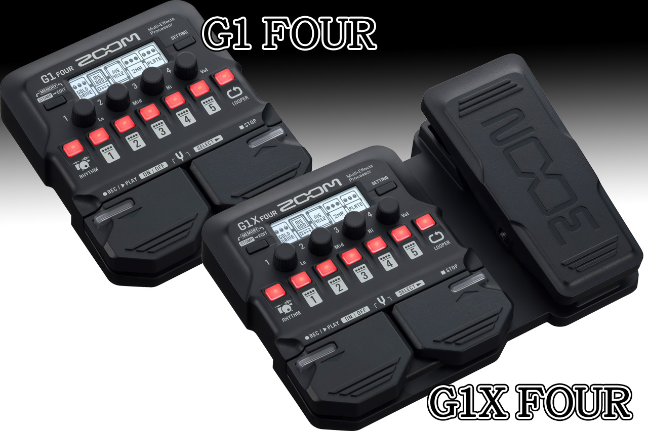 ZOOMの最新ギター用マルチ「G1/G1X FOUR」入荷してます！