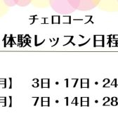 チェロ始めてみませんか？体験レッスン実施中！【天王寺・阿倍野】
