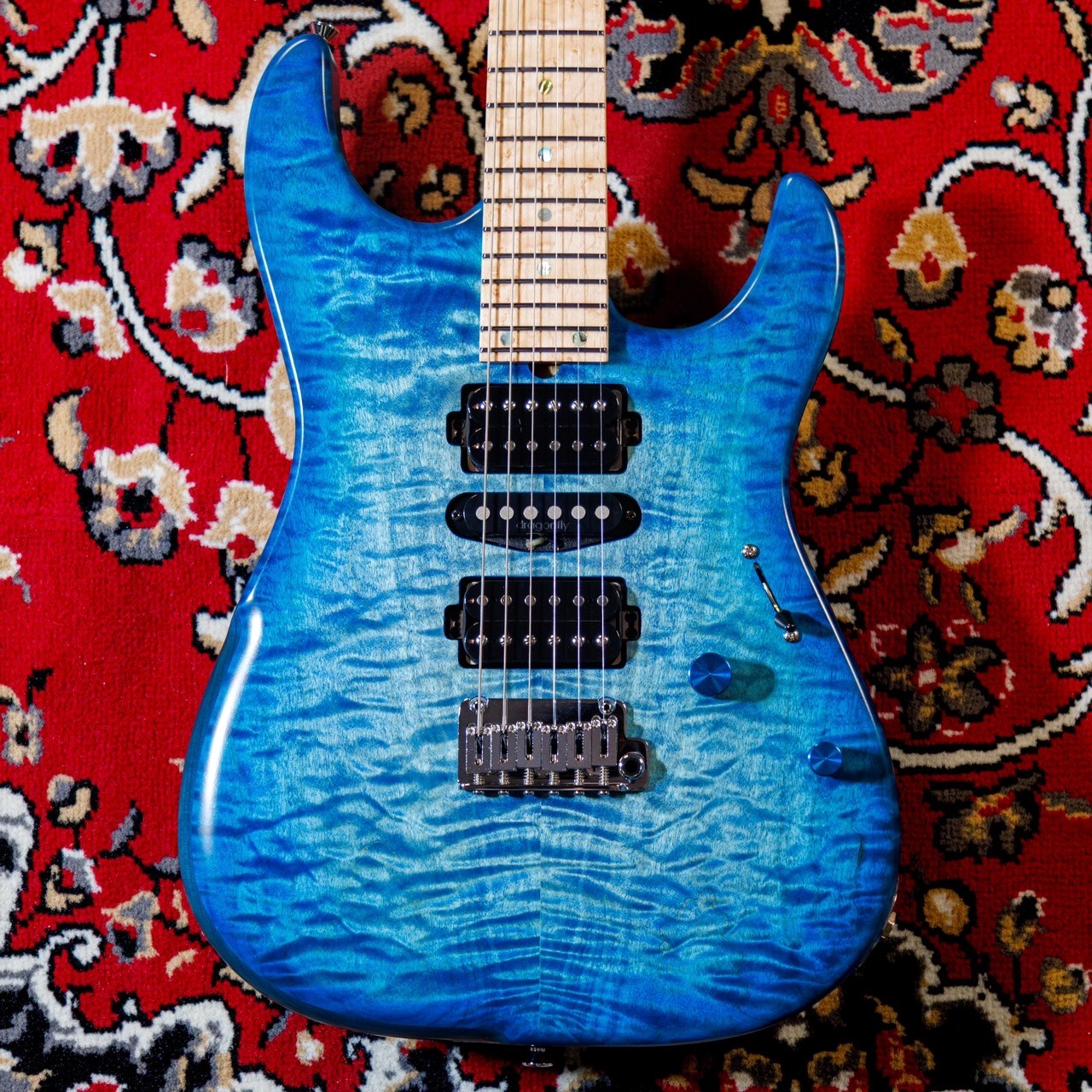 dragonfly STL CUSTOM 24 QM / Trans Faded Blue Burst Harf Matt