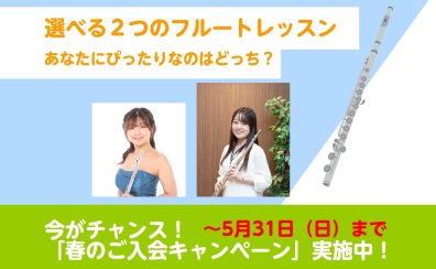 【フルート教室】あなたにぴったりなのはどっち?選べる2つのレッスンシステム