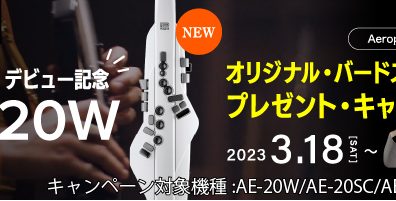 【エアロフォンAE-20W発売キャンペーン実施中！】