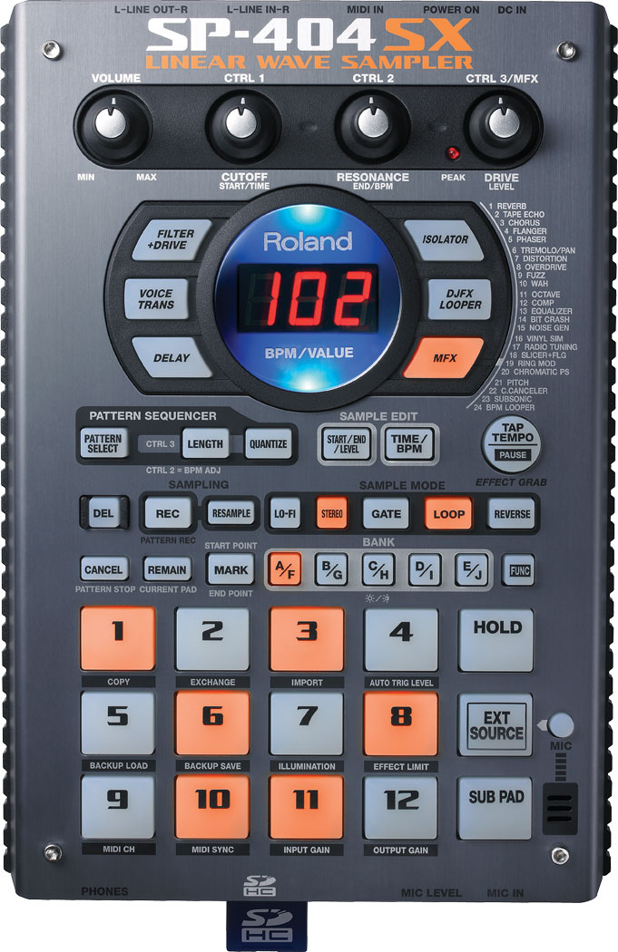 使い勝手の良さとサウンド・クオリティ！Roland  SP-404SX サンプラー
