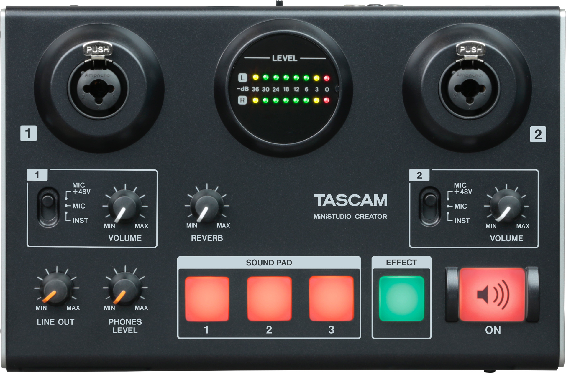 TASCAM MiNiSTUDIO CREATOR US-42B 配信に特化したオーディオインターフェイス！