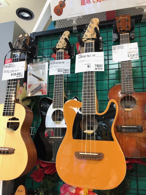 【ウクレレ】ピックアップ搭載のウクレレ！Fender／Fullerton Series展示中！