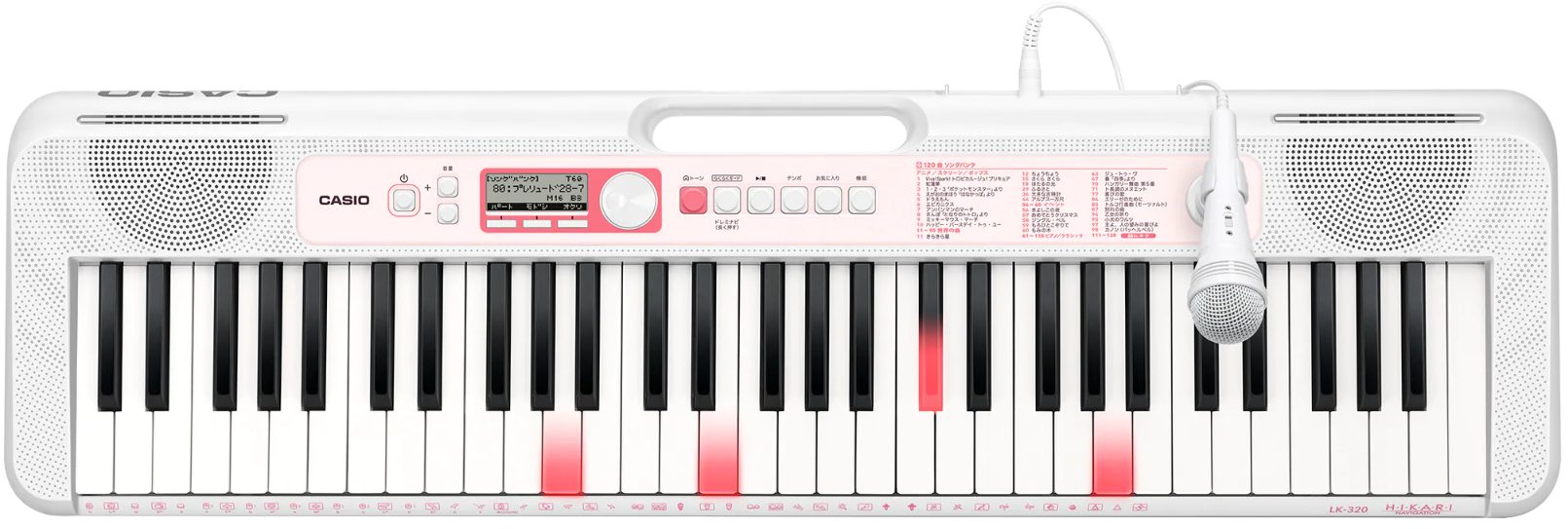 CASIO /LK-320 入荷しました！ *光る鍵盤で楽しく遊べてマイクで歌える CASIOの新製品LK-320が当店にも入荷しました！ **はじめてでも安心、光を追いかけて鍵盤で遊べる「光ナビゲーション」 曲に合わせて鍵盤が赤く光り、弾く場所を教えてくれます。初めて触るお子様でも、楽譜が読めなく […]