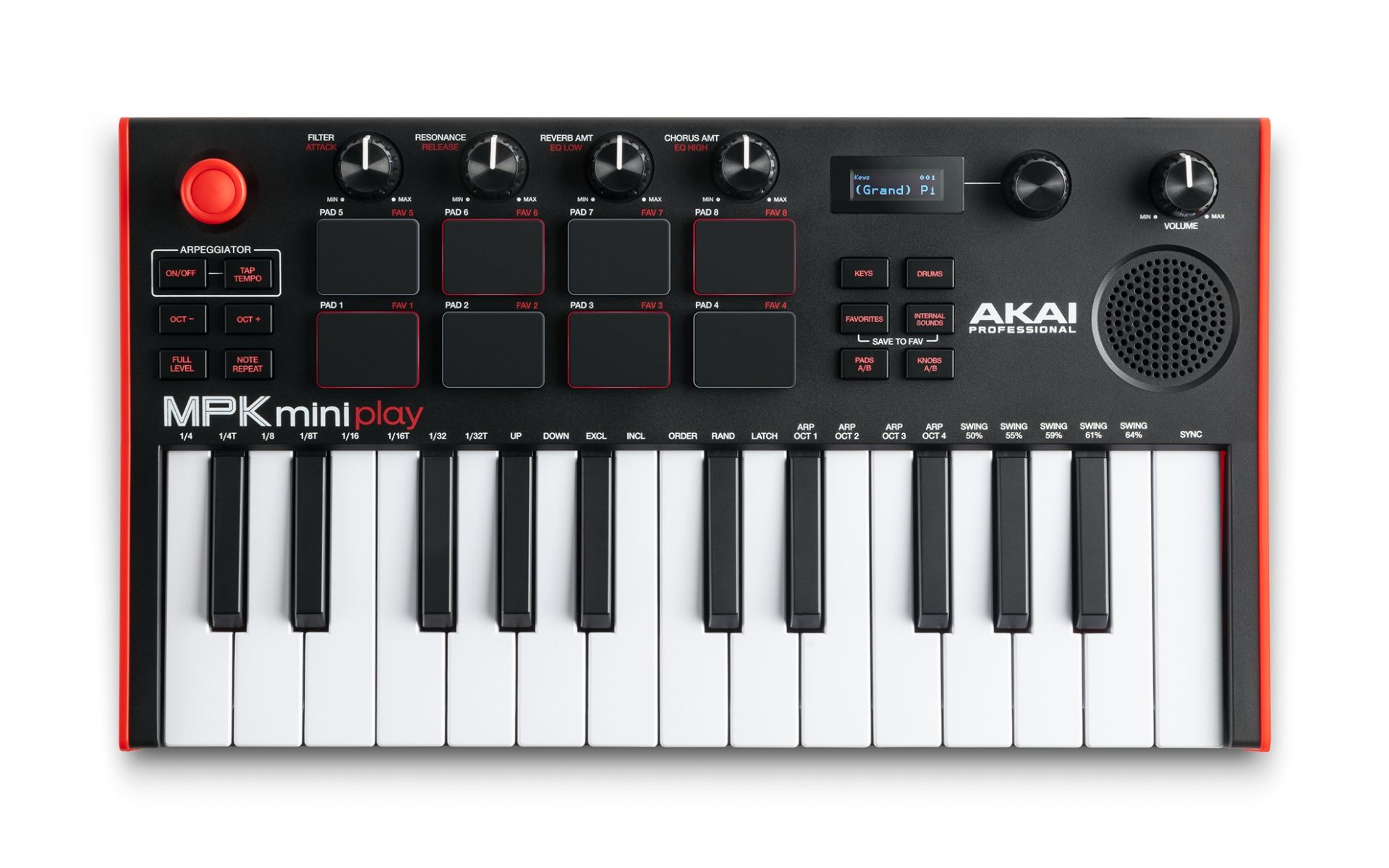 *音源内蔵・スピーカー搭載MIDIキーボード！ |*ブランド|*型名|*販売価格(税込)| |AKAI|MPK mini Play MK3|[!￥15,500!]| **”ありそうでなかった”コンパクト、かつ、音源とスピーカーを内蔵！ MPK mini Play MK3はひらめいたアイディアを逃さず […]